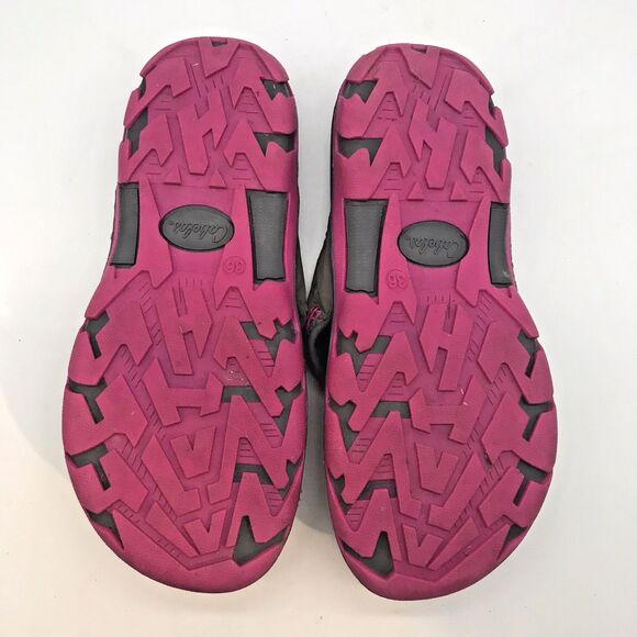 Cabela’s Sport Sandals Women's 6 Gray & Hot Pink Slip On Waterproof Flip Flops - Picture 9 of 10